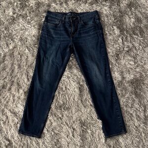 Old Navy Athletic Taper Jeans in Dark Blue